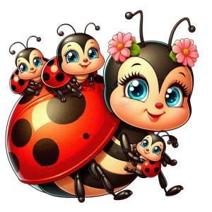Sticker Mural Coccinelle Maternité | Déco Chambre Bébé