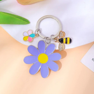 Schlüsselanhänger Biene 'Verzaubertes Gänseblümchen' | Süßes Geschenk