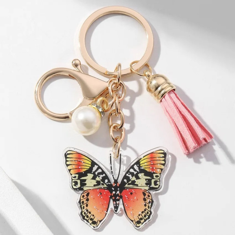Porte-clés Papillon Mignon | Cadeau Unique Femme | 1001Abeilles