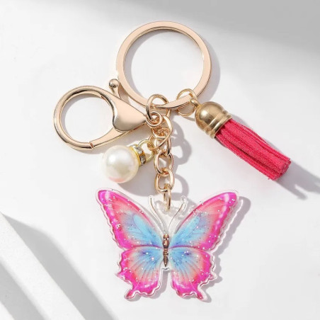 Porte-clés Papillon Mignon | Cadeau Unique Femme | 1001Abeilles