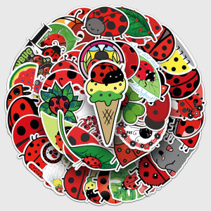 50 Cute Fairy Ladybug Stickers – Waterproof & Unique Gift