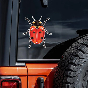 Sticker Coccinelle Vintage Mignon | Autocollant PVC Durable