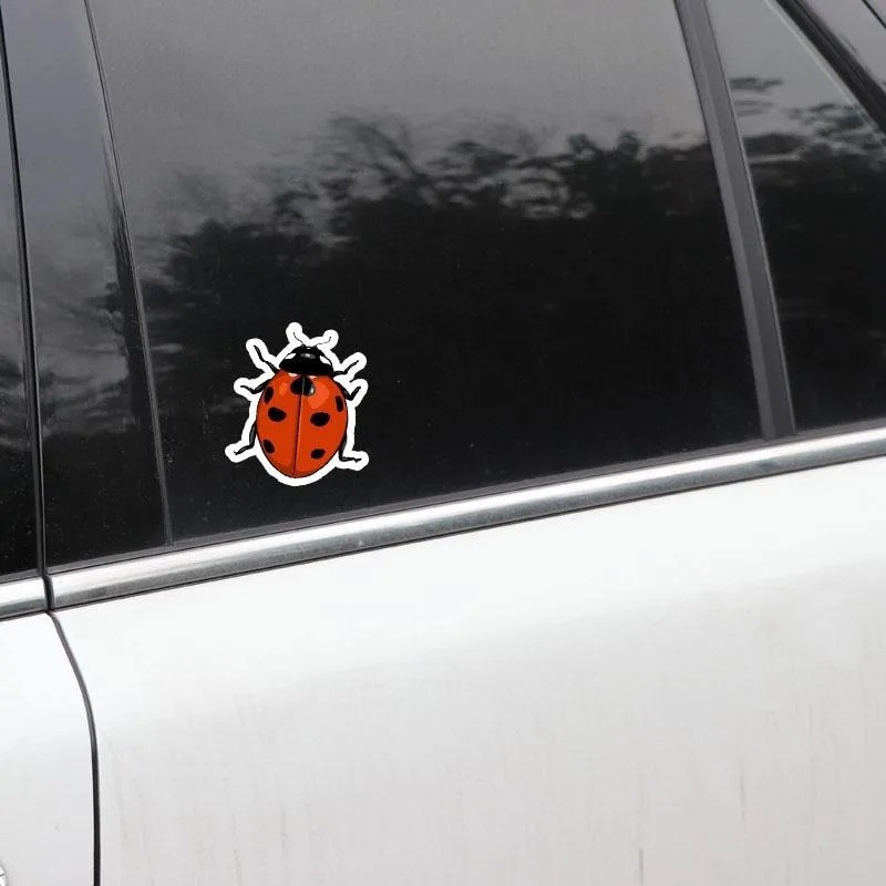 Sticker Coccinelle Mignon | Autocollant Vinyle Imperméable