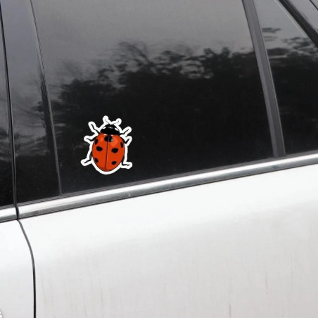 Sticker Coccinelle Mignon | Autocollant Vinyle Imperméable