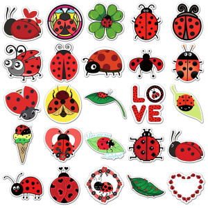 Cute Enchanted Ladybug Stickers | 10 or 50 Pcs Unique Pack