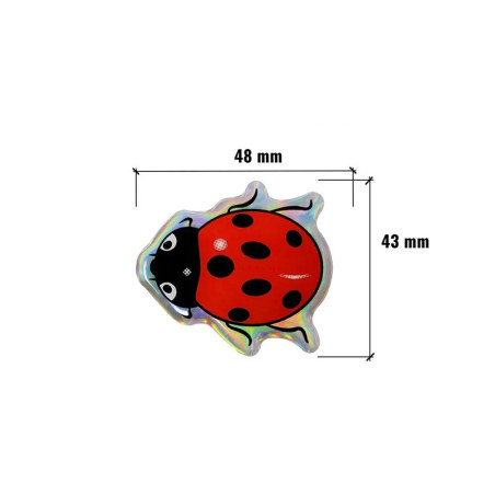Cute 3D Resin Ladybug Sticker | Holographic & Unique Decal
