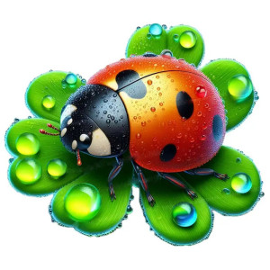 Sticker Coccinelle Porte-Bonheur | Cadeau Nature Original