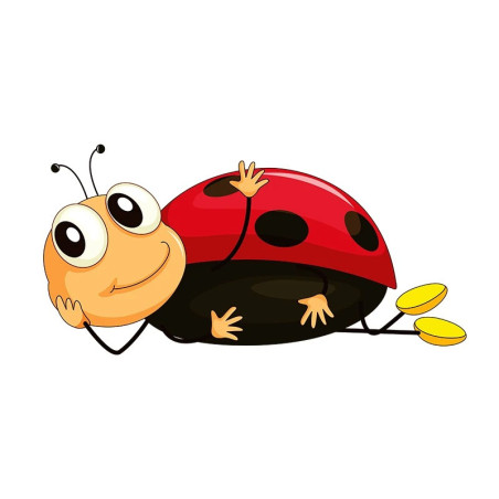 Sticker Coccinelle Détendue | Autocollant Vinyle Drôle & Fun