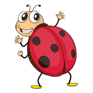 Sticker Coccinelle Mignonne qui Danse | 1001 Abeilles