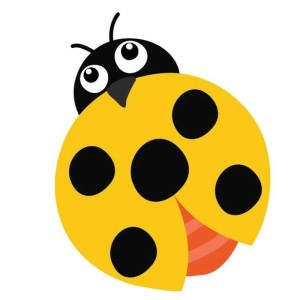 Sticker Coccinelle Jaune Mignonne | Autocollant Vinyle Unique