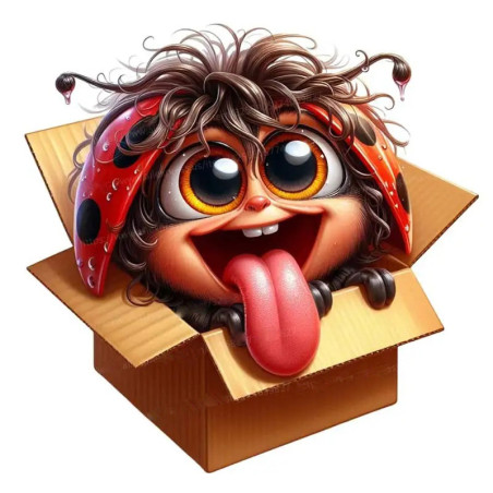 Sticker Coccinelle Surprise Drôle | Idée Cadeau Mignonne