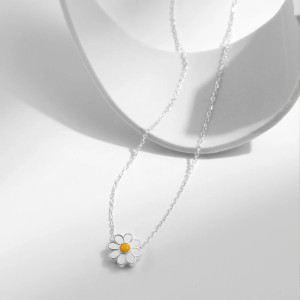 Collier Abeille & Fleur de Miel en Argent 925 | Bijou Nature