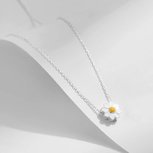 Collier Abeille & Fleur de Miel en Argent 925 | Bijou Nature