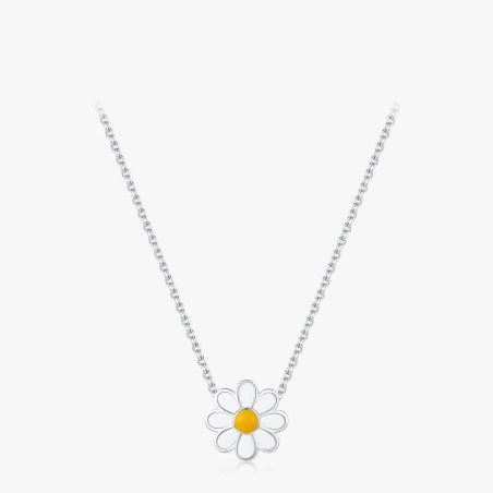 Collier Abeille & Fleur de Miel en Argent 925 | Bijou Nature