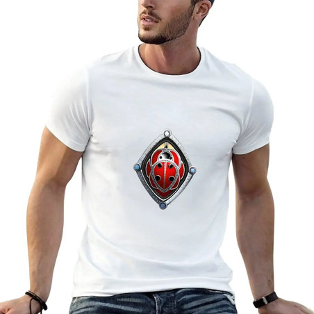 T-shirt Coccinelle Homme 'Écusson Protecteur' | Cadeau Unique