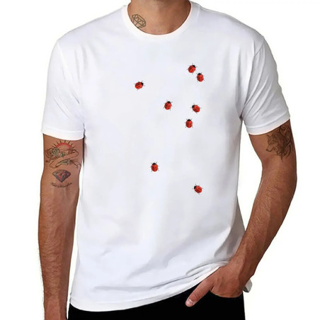 T-Shirt Homme Coccinelle 'Chance Naturelle' | Mignon & Moderne