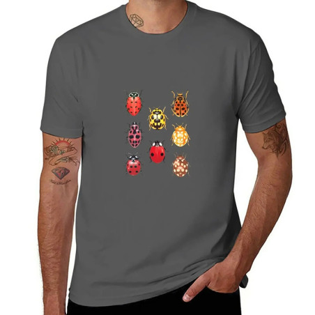 T-Shirt Homme Coccinelle | Collection Nature | 1001 Abeilles