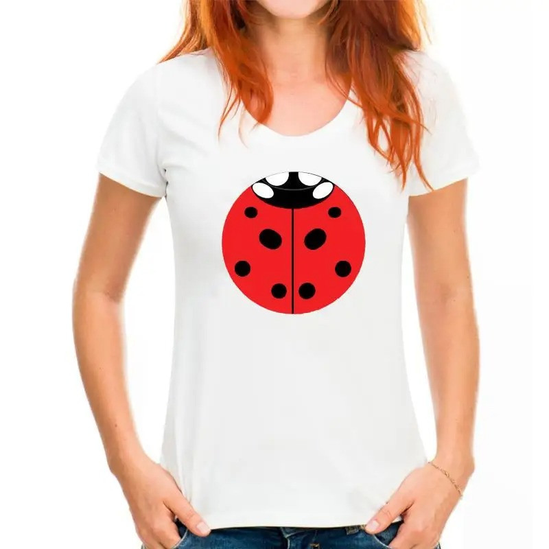 T-Shirt Femme Coccinelle Porte-Bonheur | Cadeau Original