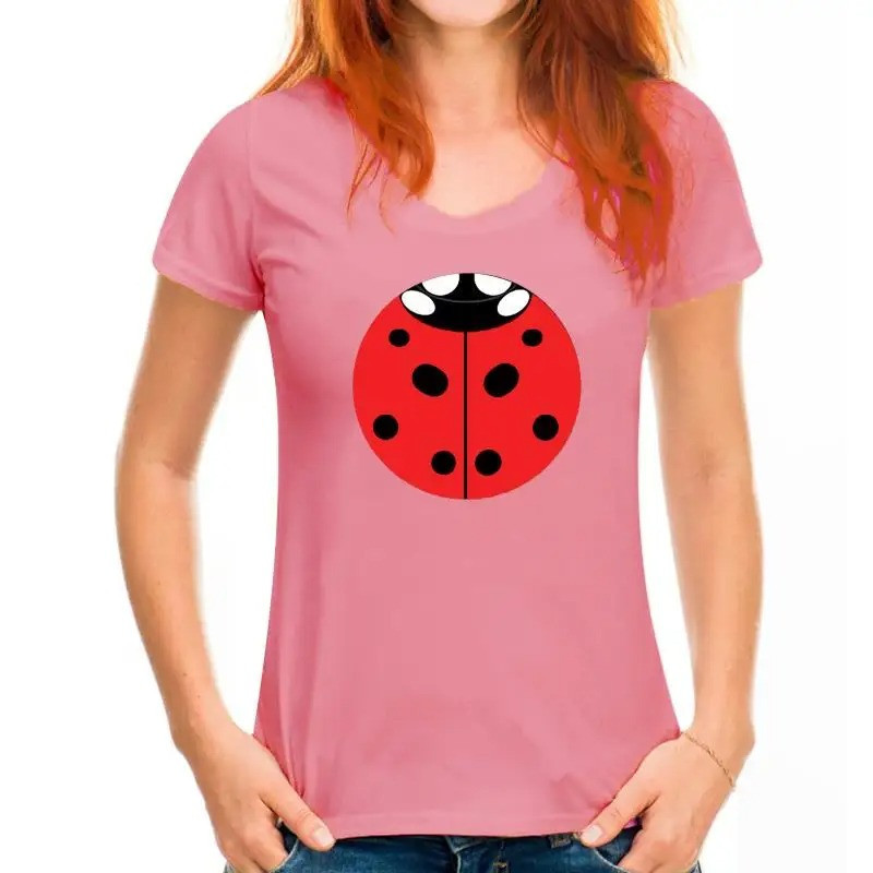 T-Shirt Femme Coccinelle Porte-Bonheur | Cadeau Original