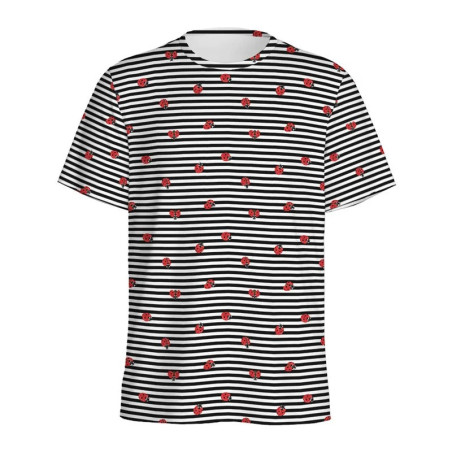 T-shirt Coccinelle "Rayures Bohèmes"
