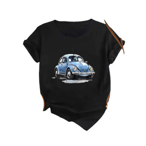 T-Shirt Coccinelle Bleue Vintage pour femme