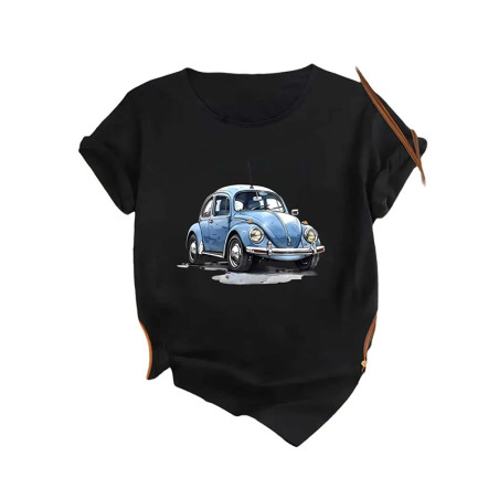 T-Shirt Coccinelle Bleue Vintage pour femme