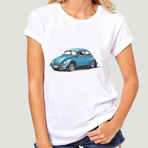 T-Shirt Coccinelle Bleue Vintage pour femme