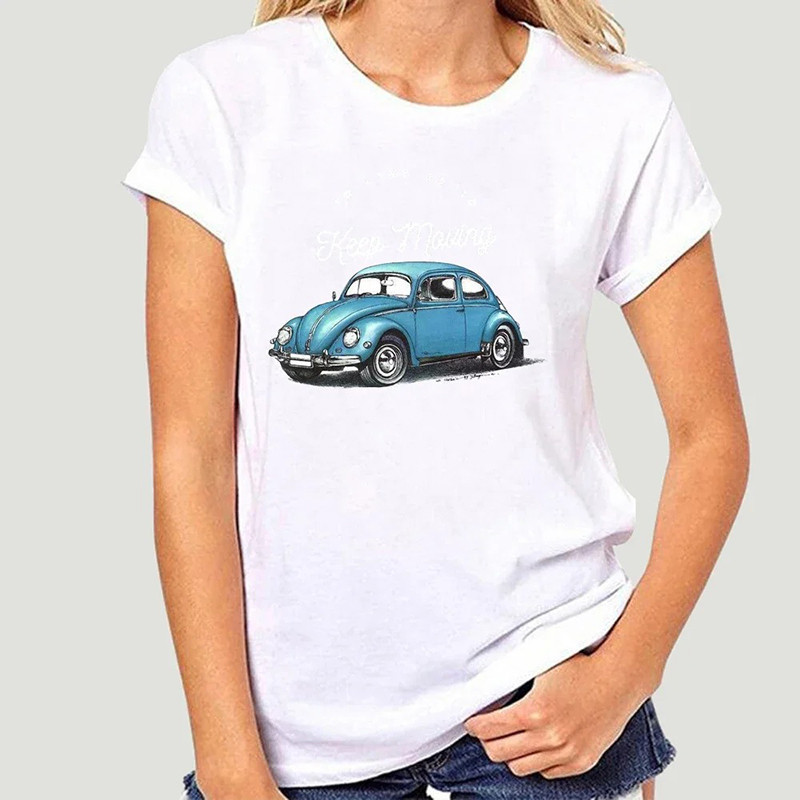 T-Shirt Coccinelle Bleue Vintage pour femme