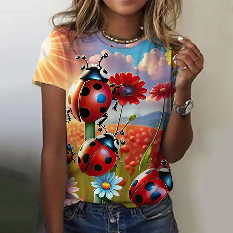 T-shirt Coccinelle 'Verdure Mystique' pour femme