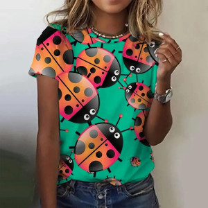 T-shirt Coccinelle 'Dégradé Fantaisie' pour femme