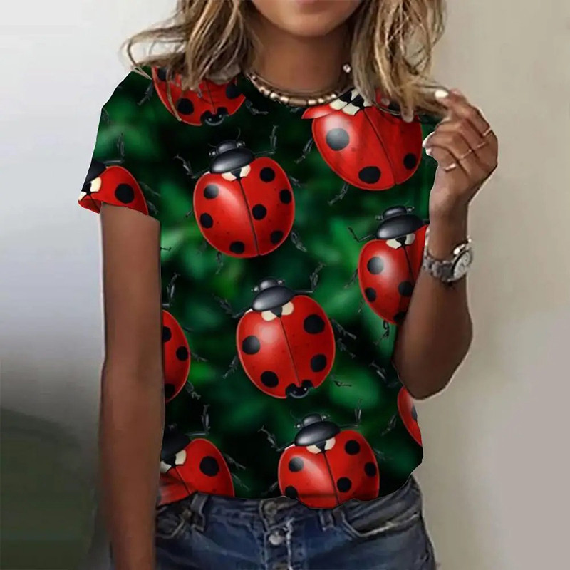 T-shirt Coccinelle 'Fraîcheur Matinale' pour femme