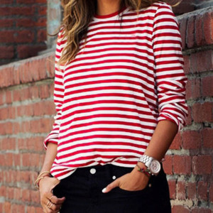 T-Shirt Marinière Coccinelle Femme à Rayures | 1001abeilles