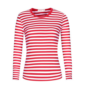 T-shirt Rayé Coccinelle Rouge et Blanche pour femme