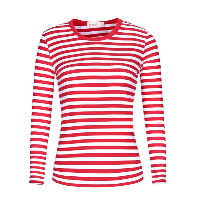 T-shirt Rayé Coccinelle Rouge et Blanche pour femme