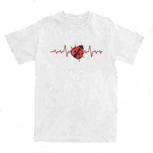 T-Shirt Coccinelle Battement de Cœur | 100% Coton Cadeau Nature