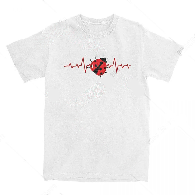 T-Shirt Coccinelle Battement de Cœur | 100% Coton Cadeau Nature