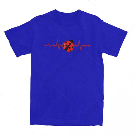 T-Shirt Coccinelle Battement de Cœur | 100% Coton Cadeau Nature