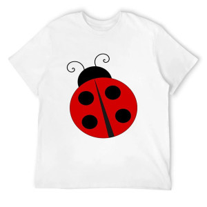 T-Shirt Coccinelle Jardin Écarlate | Cadeau Femme | 1001abeilles