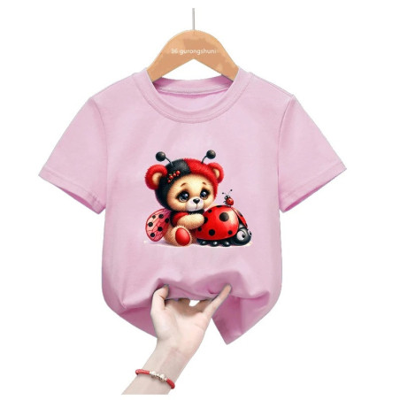 T-shirt enfant Coccinelle Douceur - 2 couleurs au choix !
