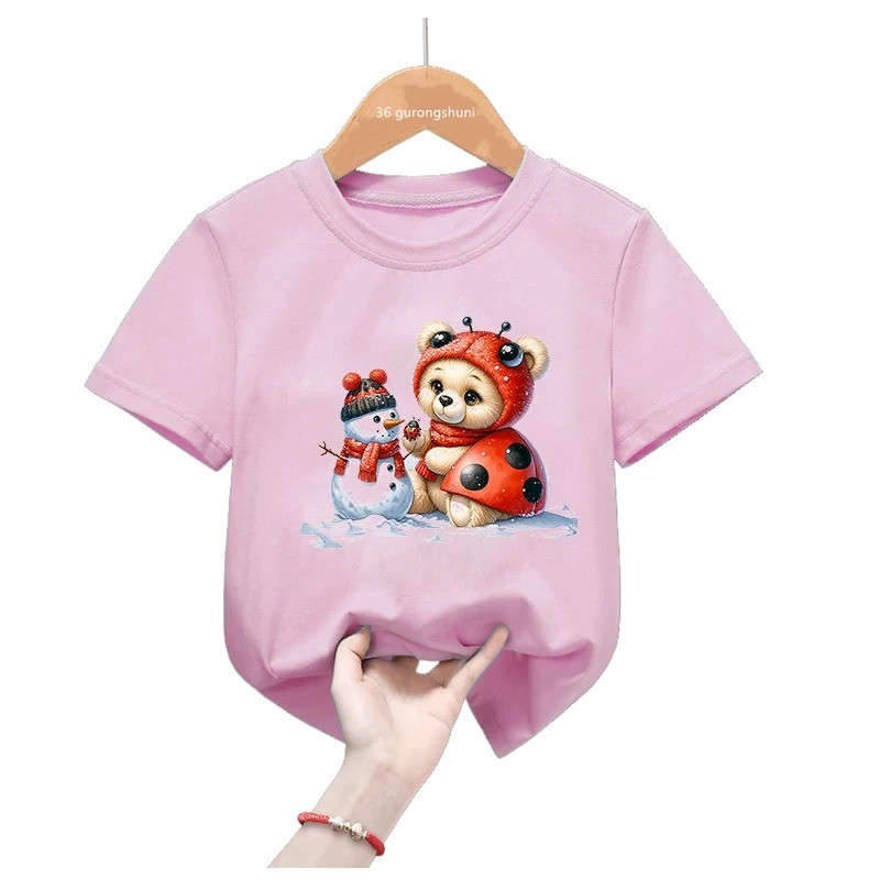 T-shirt enfant Coccinelle Automnale - 2 couleurs au choix !