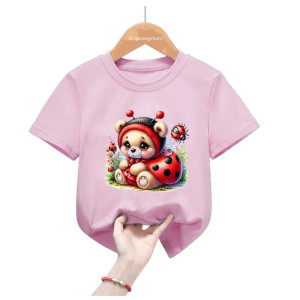 T-shirt enfant Coccinelle Rêveuse - 2 couleurs au choix !
