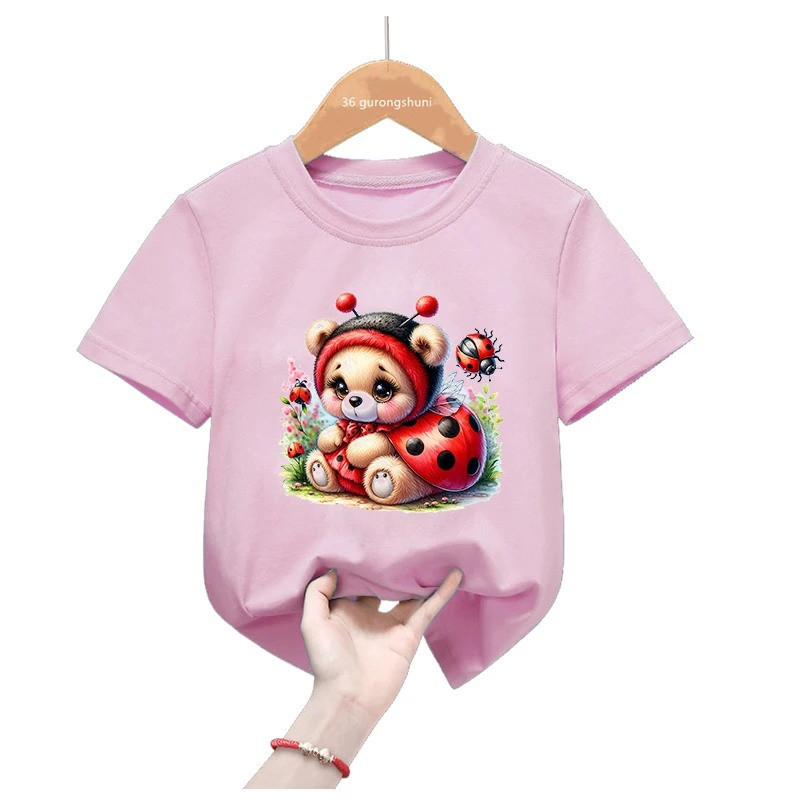 T-shirt enfant Coccinelle Rêveuse - 2 couleurs au choix !