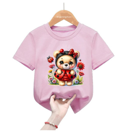 T-shirt enfant Coccinelle Florale