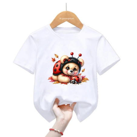 T-shirt enfant Coccinelle Enchantée