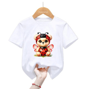 T-shirt enfant Coccinelle Hivernale - 2 couleurs au choix !