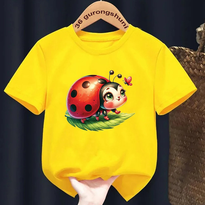 T-shirt enfant Coccinelle Aventureuse