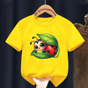 T-shirt Enfant Coccinelle Aventureuse - Confort et Exploration