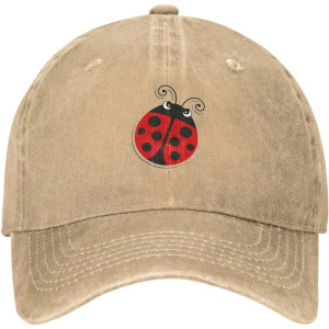 Casquette Coccinelle en Jean | Chapeau Vintage Brodé