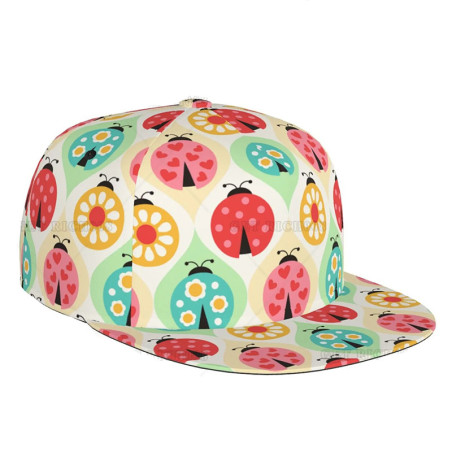 Cute Ladybug "Playful Garden" Cap – Unique Summer Sun Hat