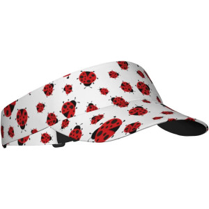 Ladybug Sun Visor Hat | Unique Summer Gift for Women